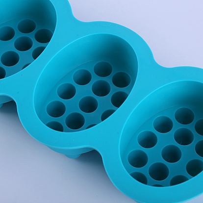Moules en silicone de savon de barre de massage bricolage, 4 cavités, pour la fabrication de savon