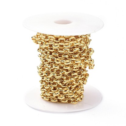 Brass Cable Chain, with Spool, Soldered