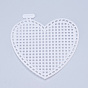 Plastic Mesh Canvas Sheets, for Embroidery, Acrylic Yarn Crafting, Knit and Crochet Projects, Heart
