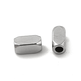 304 Stainless Steel Cuboid Beads