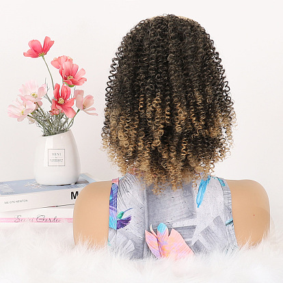 Fluffy Afro Kinky Curly Ponytail Hair Extension for Women's Short Hair