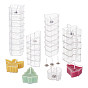 Mixed Shapes Plastic Candle Cups, with Paraffin Candle Wick, for Candle Making Tools