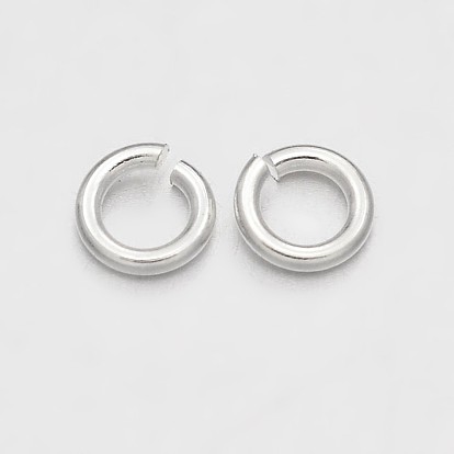 Brass Open Jump Rings, 8x1mm, about 3400pcs/500g