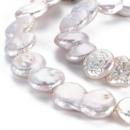 Natural Keshi Pearl Beads Strands, Cultured Freshwater Pearl, 8 Shape, Nuggets
