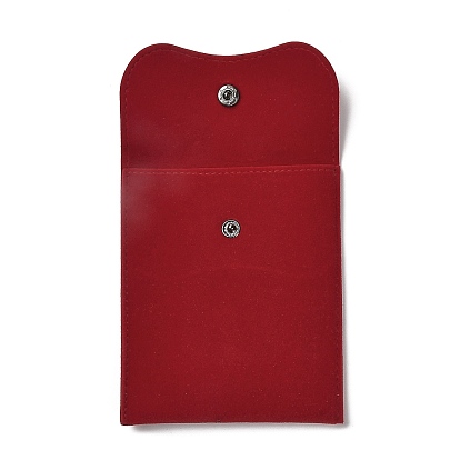 Бархатные мешочки для хранения украшений, прямоугольные сумки для украшений с застежкой-кнопкой, для сережек, хранение колец