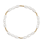 Bracelet extensible en perles de verre et d'imitation de perles