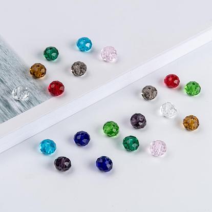 Glass Beads, Faceted, Rondelle
