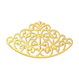 Menuisiers en filigrane fer, embellissements en métal gravé, fleur de la couronne