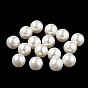 Perles d'imitation en plastique écologique, haut lustre, Grade a, aucun perles de trou, ronde