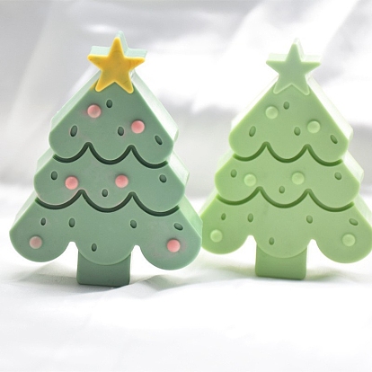Moules à bougies en silicone de qualité alimentaire bricolage, pour la fabrication de bougies parfumées, arbre de Noël