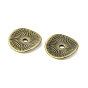 Alloy Bead, Cadmium Free & Lead Free, about 15mm long, 14mm wide, 1mm thick, hole: 2mm