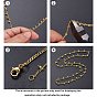 Handmade Brass Beaded Chains, with Brass Curb Chains and Spool, Long-Lasting Plated, Soldered, Lead Free & Cadmium Free, Round