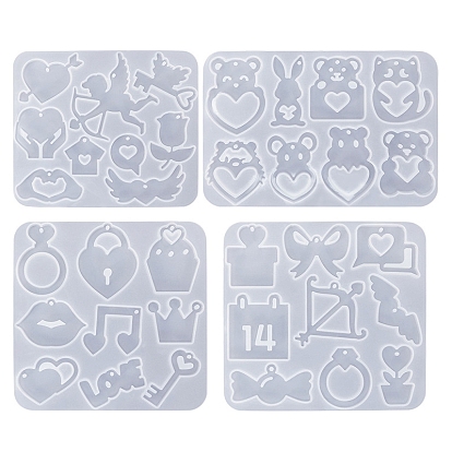 DIY Silicone Pendant Molds, Decoration Making, Resin Casting Molds, For UV Resin, Epoxy Resin Jewelry Making