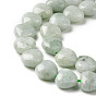 Natural Myanmar Jade/Burmese Jade Beads Strands, Heart
