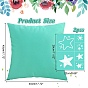 Self-Adhesive Silk Screen Printing Stencil, for Painting on Wood, DIY Decoration T-Shirt Fabric, Turquoise