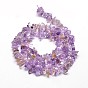 Natural Ametrine Chip Beads Strands, 5~14x4~10mm, Hole: 1mm, about 15.5 inch~16.1 inch