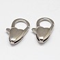 Heart 304 Stainless Steel Lobster Claw Clasps, 20x11x5mm, Hole: 1.5mm