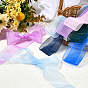 Gorgecraft 6 Pairs 6 Colors Flat Transparency Polyester Chiffon Shoelaces