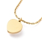Пластиковое ожерелье с подвеской в виде сердца из искусственного жемчуга, ионное покрытие (ip) 304 ювелирные изделия из нержавеющей стали для женщин