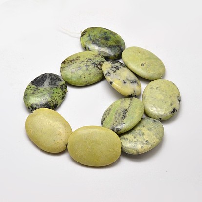 Natural Serpentine Oval Beads Strands