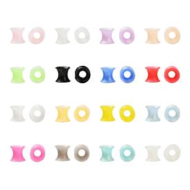 32Pcs 16 Colors Silicone Glitter Thin Ear Gauges Flesh Tunnels Plugs, Ring