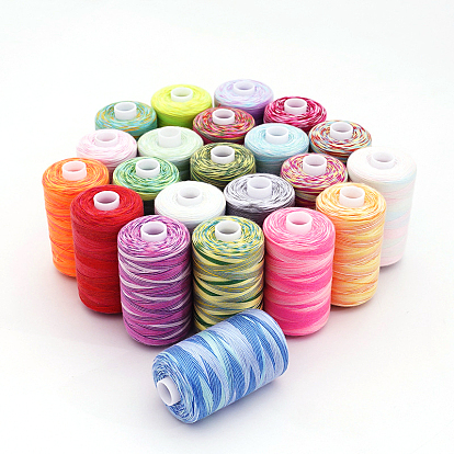 Polyester Sewing Thread, for Hand & Machine Sewing, Segment Dyed, Embroidery