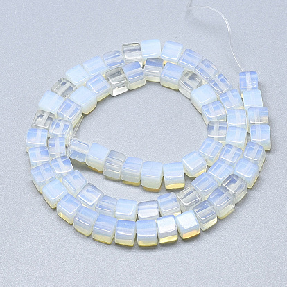 Opalite Beads Strands, Cube