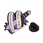 Knife with Word Enamel Pins, Black Alloy Brooches for Clothes Backpack Women