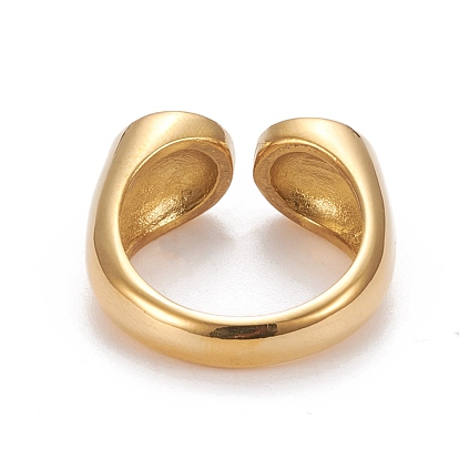 Revestimiento iónico (ip) 304 anillos de puño de acero inoxidable, anillos abiertos
