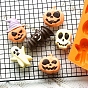 Thème de l'Halloween, moules en silicone de qualité alimentaire, moules fondants, pour la décoration de gâteau de bricolage, chocolat, candy, fabrication de bijoux en résine uv & résine époxy, formes mixtes