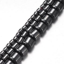 Magnetic Synthetic Hematite Bead Strands, Grade A, Drum