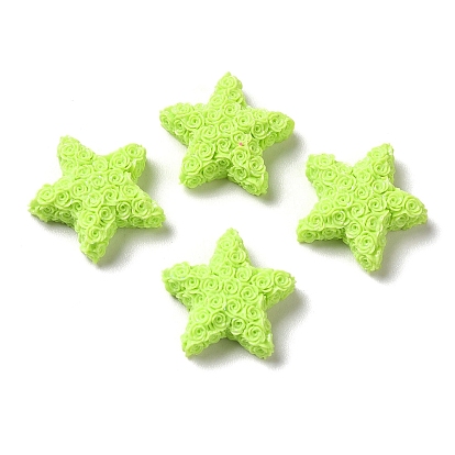 Opaque Resin Cabochons, Star