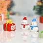 Estatuilla de resina con motivos navideños, accesorios de adorno de micro paisajes