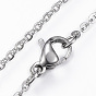304 Stainless Steel Pendant Necklaces, with Lobster Clasps, Darling