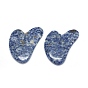 Натуральное голубое пятно яшма гуа ша доски, очищающие массажные инструменты, gua sha лицевые инструменты, сердце