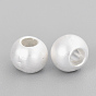 Alloy Spacer Beads, Cadmium Free & Lead Free, Matte Style, Rondelle, 925 Sterling Silver Plated