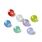 Cabochons de strass en verre de style opale k9, dos et dos plaqués, diamant