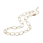 304 Stainless Steel Horse Eye Link Chain Necklace for Men Women