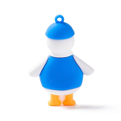 PVC Cartoon Duck Doll Pendants, for Keychains