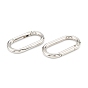 Zinc Alloy Spring Gate Rings, Oval