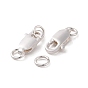 925 Sterling Silver Lobster Claw Clasps, with Jump Rings, 10x5x2.5mm
, Hole: 3~3.5mm