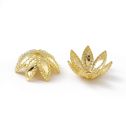 Brass Beads Caps, Multi-Petal, Cadmium Free & Lead Free, Flower