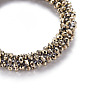 Sparkling Faceted Opaque Glass Beads Stretch Bracelets, Womens Fashion Handmade Jewelry