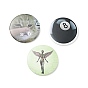 Flat Round Tinplate Safety Brooch Pin, Creative Badge for Backpack Clothes