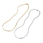 Brass Curb Chain Necklaces, with Lobster Claw Clasps, Long-Lasting Plated