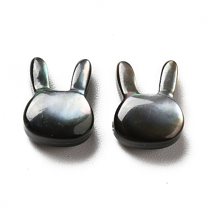 Natural Black Lip Shell Beads, Rabbit