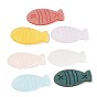 Translucent Resin Cabochons, AB Color Plated, Fish
