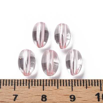 Transparent Acrylic Beads, Oval