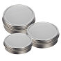 Latas de aluminio redondas, tarro de aluminio, contenedores de almacenamiento para cosméticos, velas, golosinas, con tapa superior de tornillo