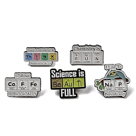 Chemical Series Zinc Alloy Brooches, Enamel Pins